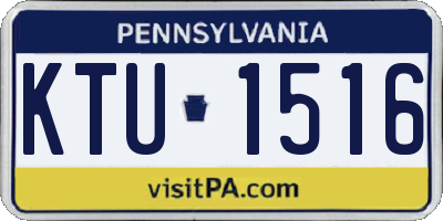 PA license plate KTU1516
