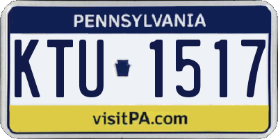 PA license plate KTU1517