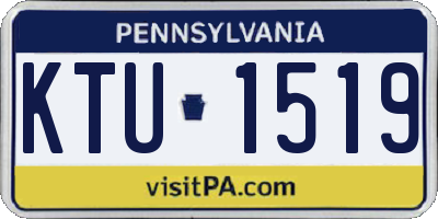 PA license plate KTU1519