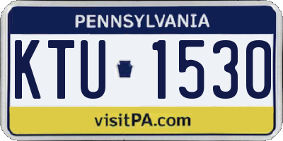 PA license plate KTU1530