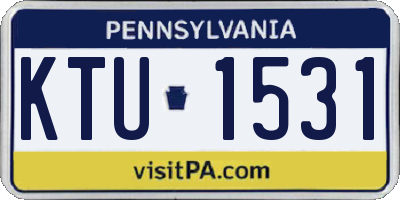 PA license plate KTU1531