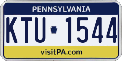 PA license plate KTU1544