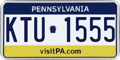 PA license plate KTU1555