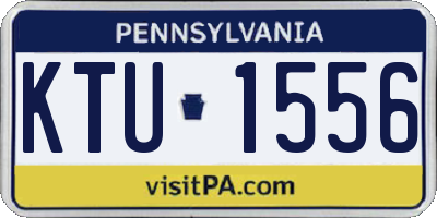 PA license plate KTU1556