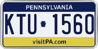 PA license plate KTU1560