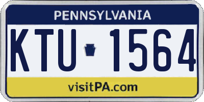 PA license plate KTU1564