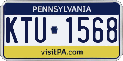 PA license plate KTU1568