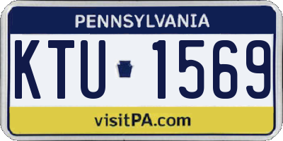 PA license plate KTU1569