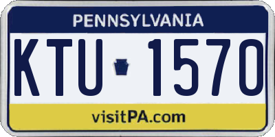 PA license plate KTU1570