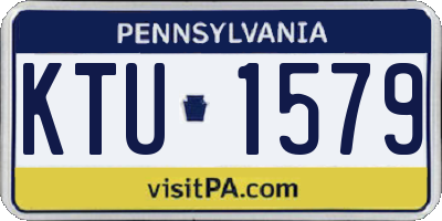 PA license plate KTU1579