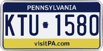 PA license plate KTU1580