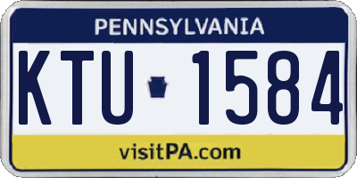PA license plate KTU1584
