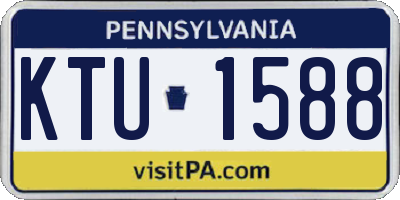 PA license plate KTU1588