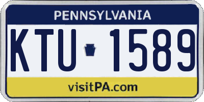 PA license plate KTU1589