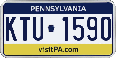 PA license plate KTU1590