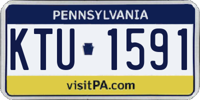 PA license plate KTU1591