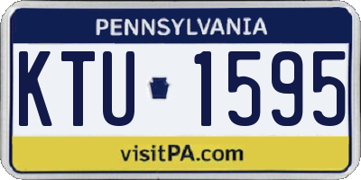 PA license plate KTU1595