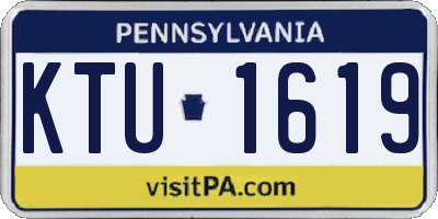 PA license plate KTU1619