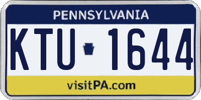 PA license plate KTU1644