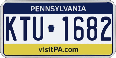 PA license plate KTU1682