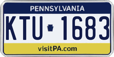PA license plate KTU1683