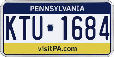 PA license plate KTU1684