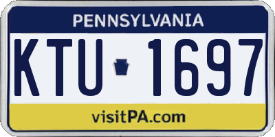 PA license plate KTU1697