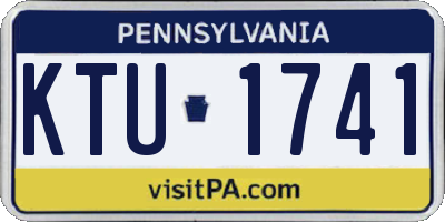 PA license plate KTU1741