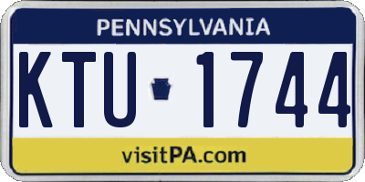 PA license plate KTU1744
