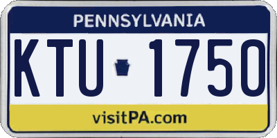PA license plate KTU1750