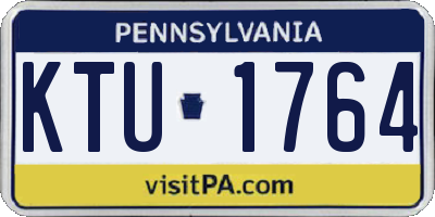 PA license plate KTU1764