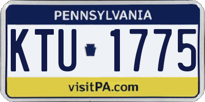 PA license plate KTU1775