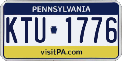 PA license plate KTU1776