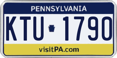 PA license plate KTU1790