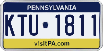 PA license plate KTU1811