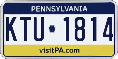 PA license plate KTU1814