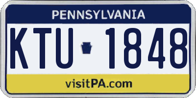 PA license plate KTU1848