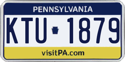 PA license plate KTU1879