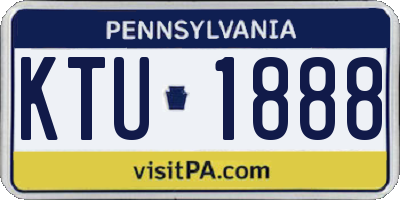 PA license plate KTU1888