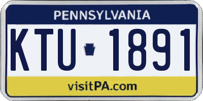 PA license plate KTU1891