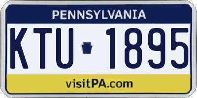 PA license plate KTU1895