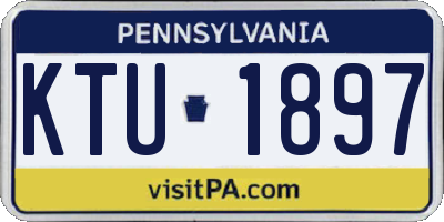 PA license plate KTU1897