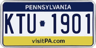 PA license plate KTU1901