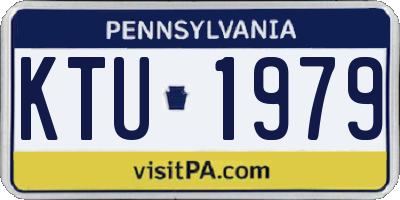 PA license plate KTU1979