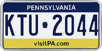 PA license plate KTU2044