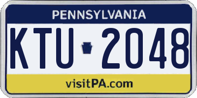 PA license plate KTU2048