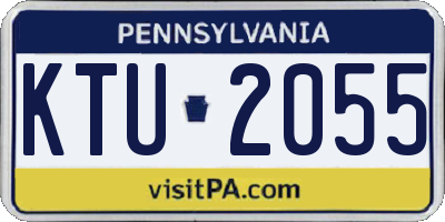 PA license plate KTU2055