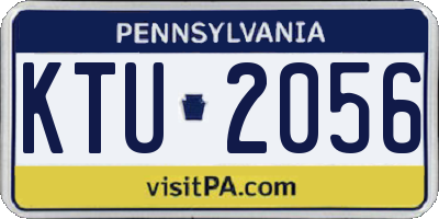 PA license plate KTU2056