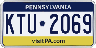 PA license plate KTU2069