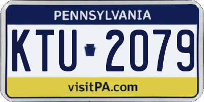 PA license plate KTU2079